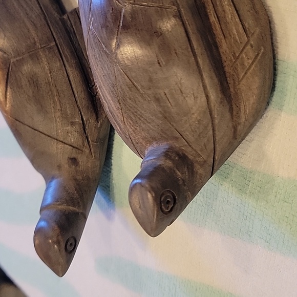Tortoise carved Figurines/ set of 2, ironwood, old/ Stunning! - Picture 4 of 4